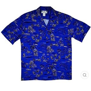 Two Palms Hawaii- Golden Vintage- Blue, men’s small